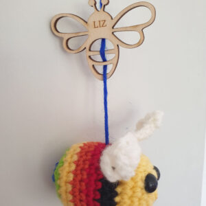 Wooden Bee And Unity Crochet Bee
