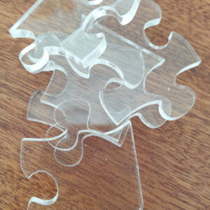 Fish Tank Clear Acrylic Jigsaw With Goldfish And Angel Fish Whimsies