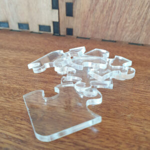 Fish Tank Clear Acrylic Jigsaw With Goldfish And Angel Fish Whimsies