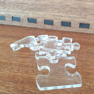 Fish Tank Clear Acrylic Jigsaw With Goldfish And Angel Fish Whimsies