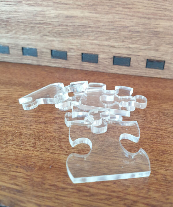 Fish Tank Clear Acrylic Jigsaw With Goldfish And Angel Fish Whimsies