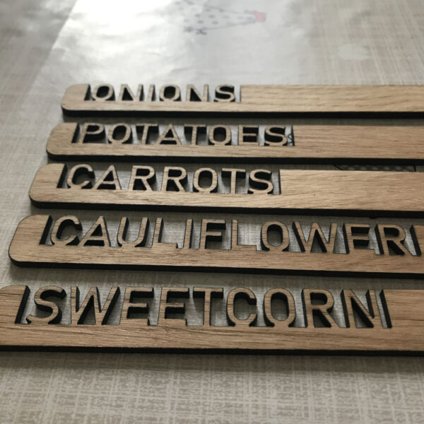 Personalised Oak Plant Tags