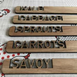 Personalised Oak Plant Tags