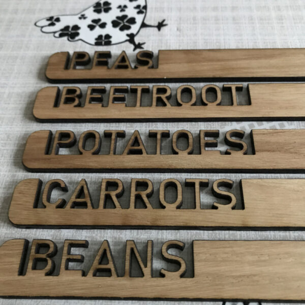 Personalised Oak Plant Tags