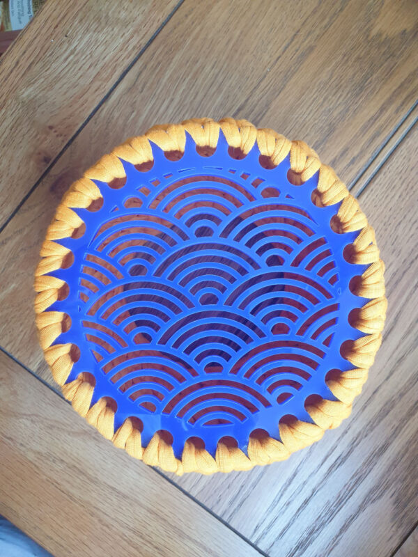 Circular Acrylic Patterned Crochet Base