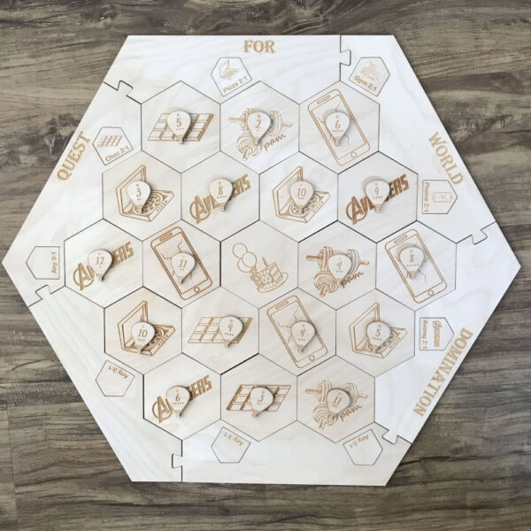 Settlers Of Catan Personalised Game Board Pieces